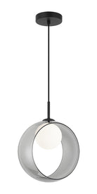 Matteo Lighting C60611BKSM Delcia LED Pendant in Black