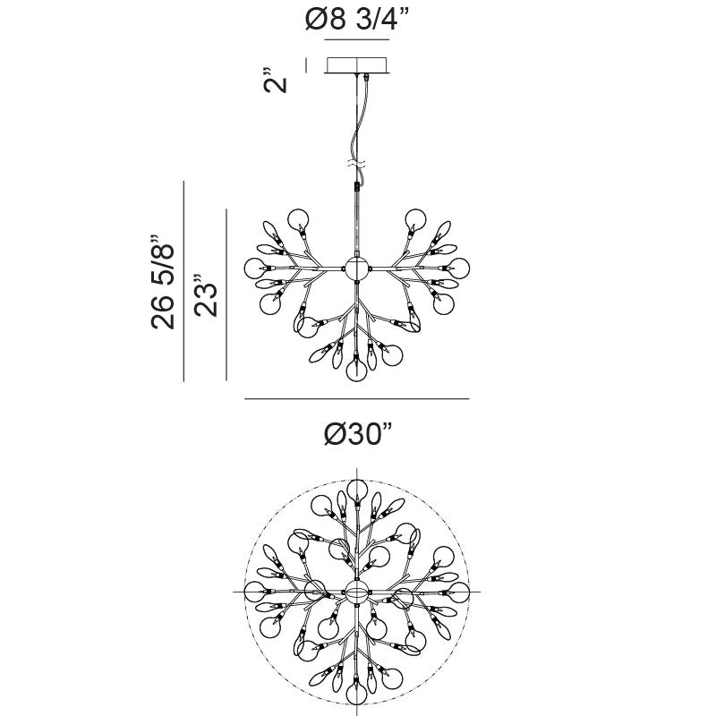 Hydragea Bloom Chandelier
