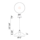 Matteo Lighting C81901MW Farmley Outdoor Pendant in Matte White
