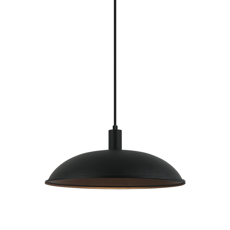 Matteo Lighting C81911MB Farmley Outdoor Pendant in Matte Black