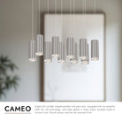 Kuzco Lighting MP401431BK-10 Cameo LED Multi Suspension en noir