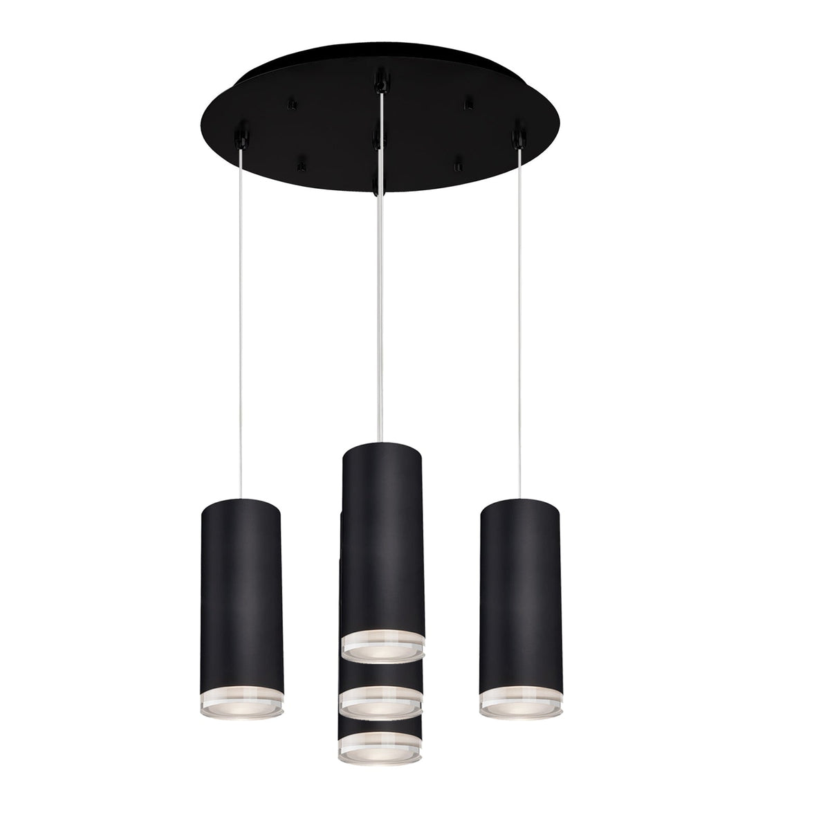 Kuzco Lighting MP401431BK-05 Cameo LED Multi Suspension en noir