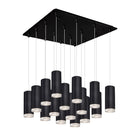 Kuzco Lighting MP401431BK-16 Cameo LED Multi Suspension en noir