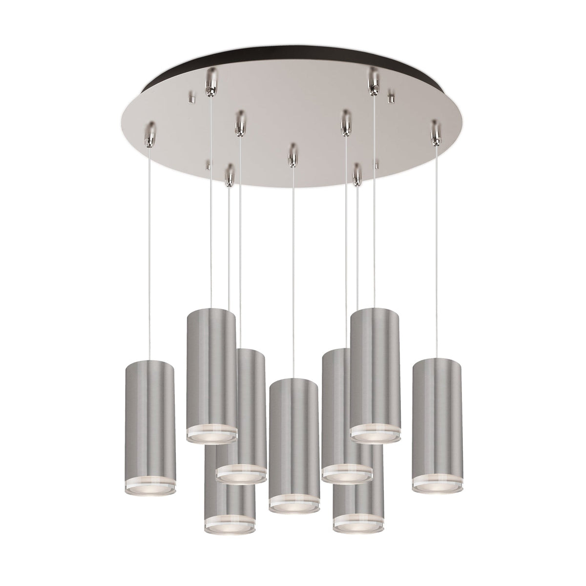 Kuzco Lighting MP401431BN-09 Cameo LED Multi Suspension en nickel brossé