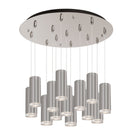Kuzco Lighting MP401431BN-13 Cameo LED Multi Suspension en nickel brossé
