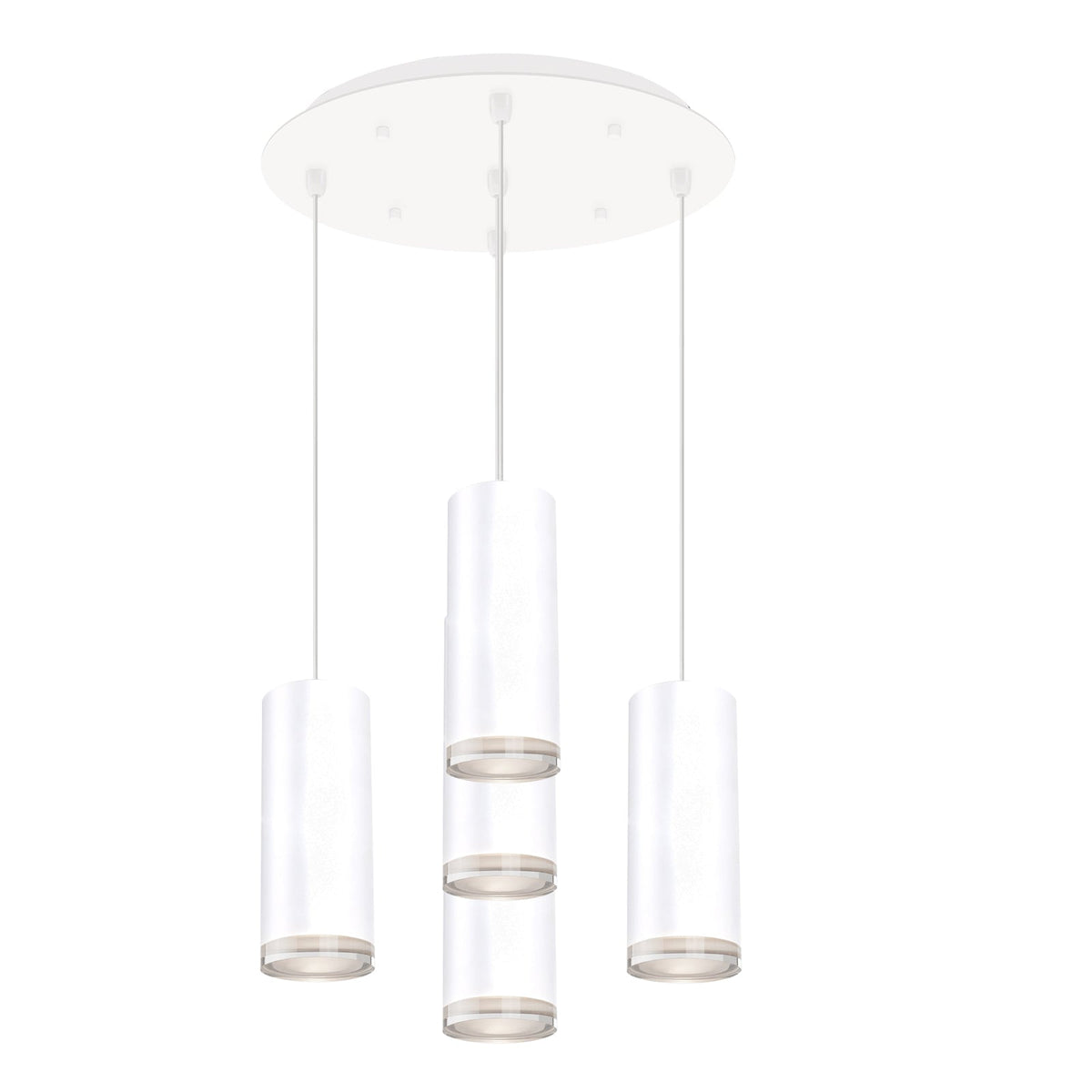 Kuzco Lighting MP401431WH-05 Cameo LED Multi Suspension en blanc