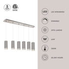 Kuzco Lighting MP401432BK-06 Cameo LED Multi Suspension en noir