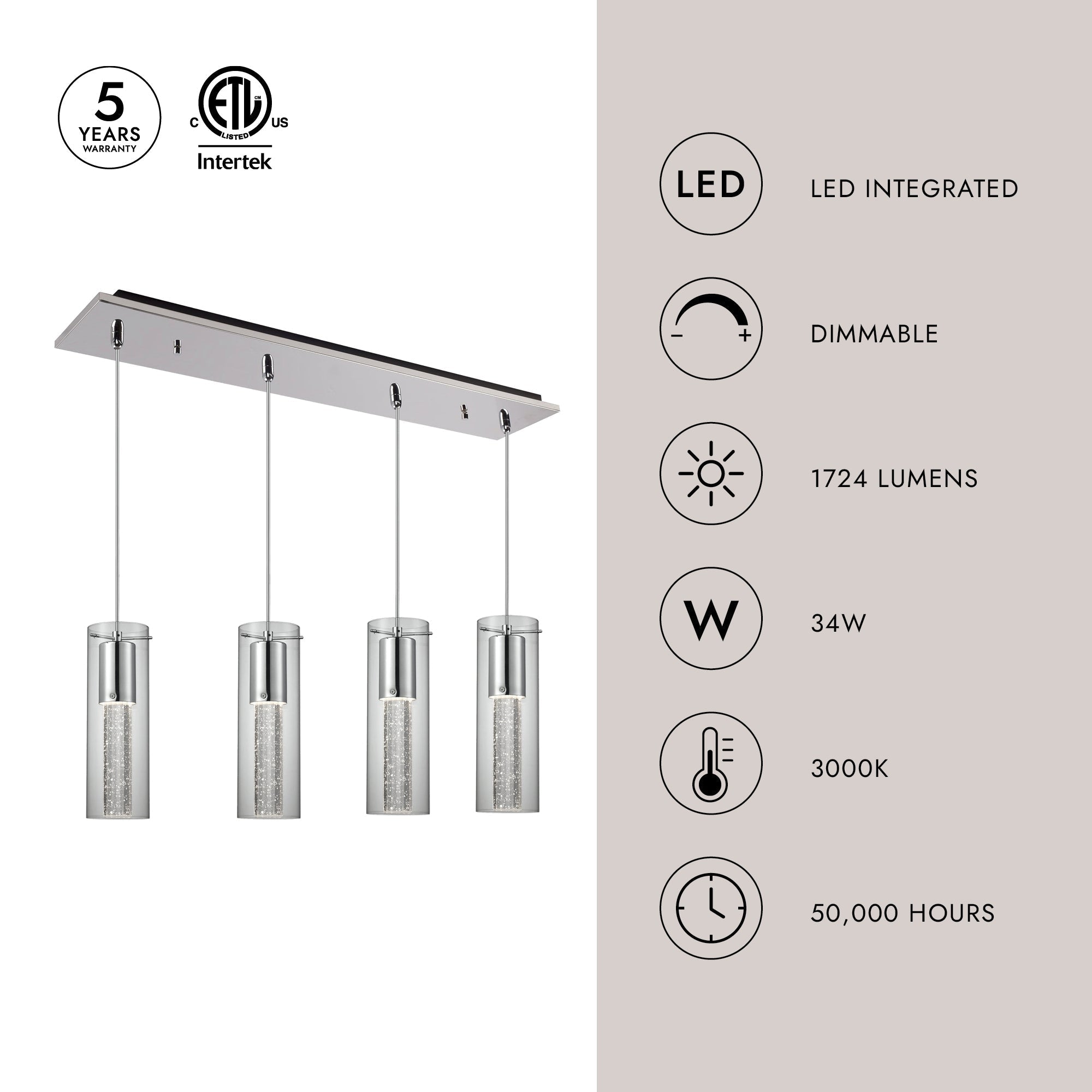 Champagne LED Multi Pendant | Kuzco Lighting – Montreal Lighting