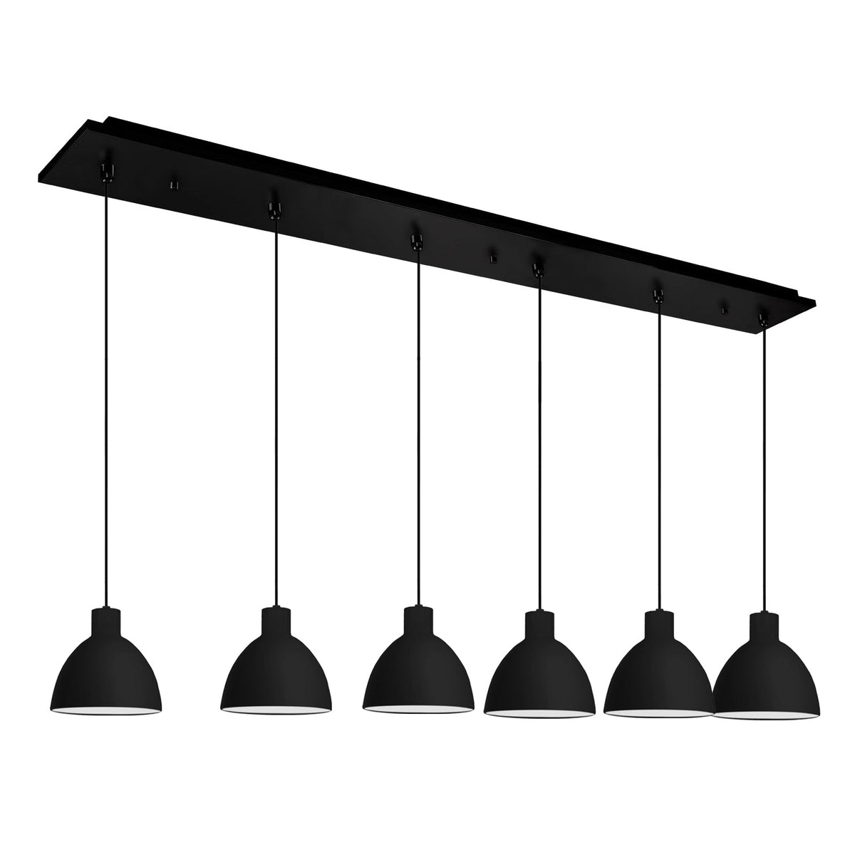 Kuzco Lighting MP1706BK-06 Chroma LED Multi Pendant in Black