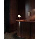 Alora Canada - TL314106EVL - LED Lampe de table - Clémence - Cuir végan Espresso