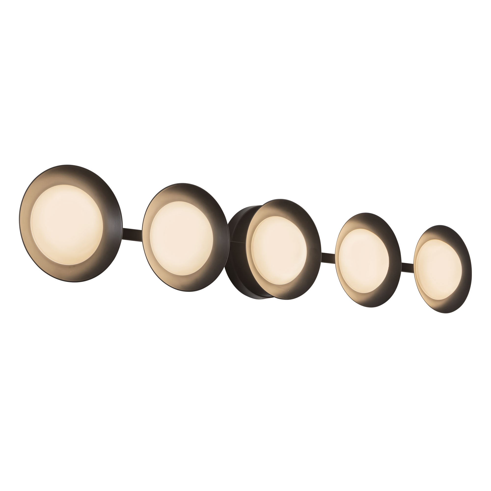 Kuzco Canada - VL77936-BG/OP - Applique murale LED pour salle de bain - Cleo - Or brossé/Verre opale