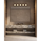 Kuzco Canada - VL77936-BK/OP - Meuble-lavabo à DEL - Cleo - Noir/Verre opale