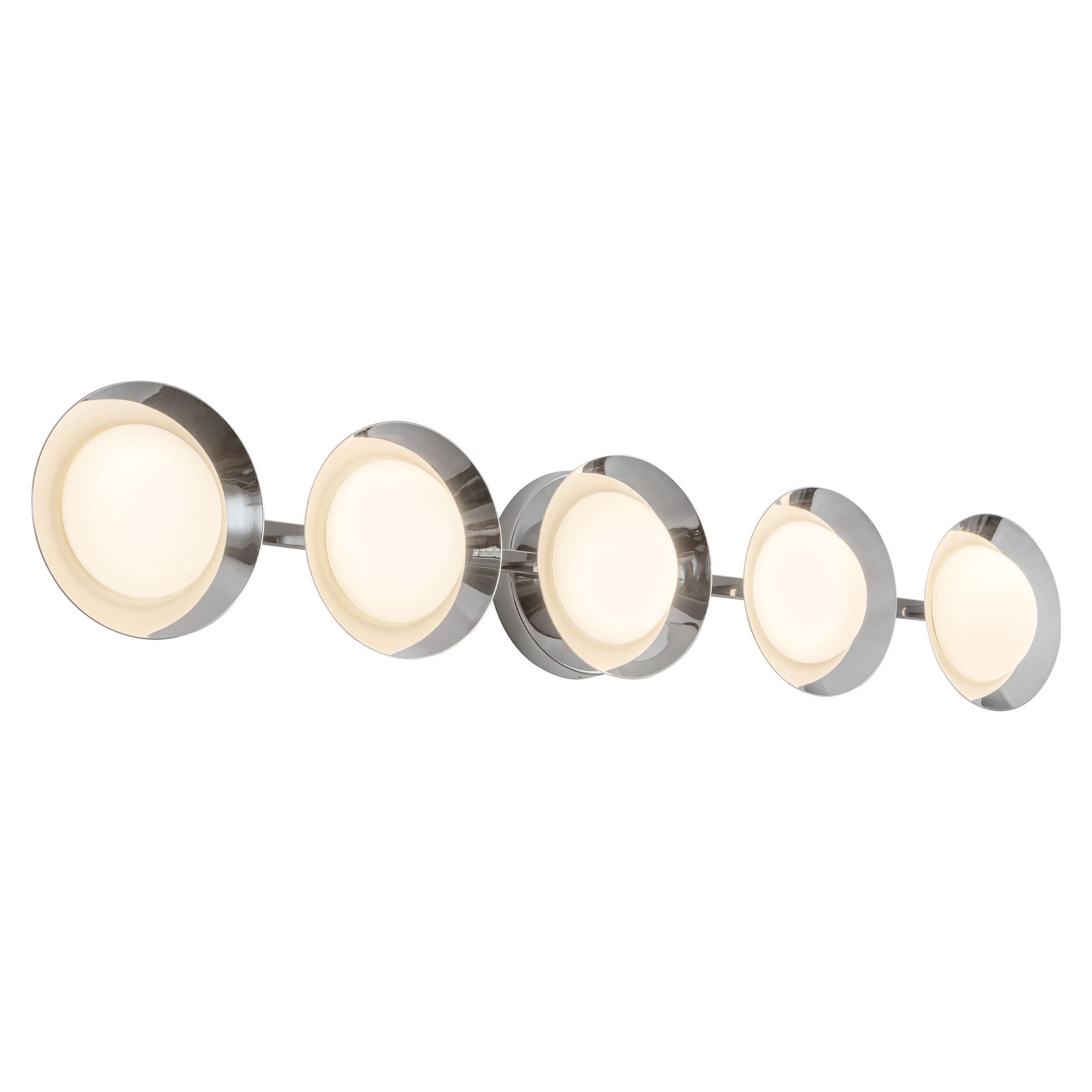 Kuzco Canada - VL77936-CH/OP - Meuble-lavabo à DEL - Cleo - Chrome/Verre opale