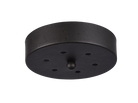 Rosace de plafond ronde multi-usages Matteo Lighting CNP0206RB, noir rouille