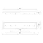 Kuzco Lighting CNP04AC-BG LED Canopy in Brushed Gold