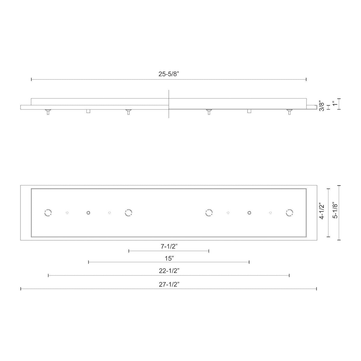 Kuzco Lighting CNP04AC-BG LED Canopy in Brushed Gold