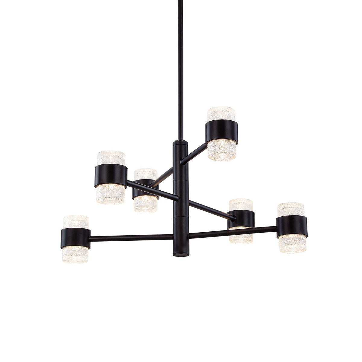 Kuzco Lighting EP48224-BK-UNV Copenhagen LED Extérieur à 3 couches Suspension en noir