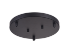 Rosace de plafond ronde multi-usages Matteo Lighting CP0103BK, noire
