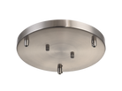 Rosace de plafond ronde multi-usages Matteo Lighting CP0103BN en nickel brossé