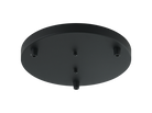 Rosace de plafond ronde multifonction Matteo Lighting CP0103MB, noir mat