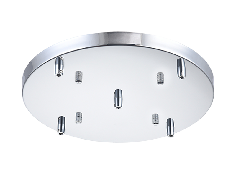 Rosace de plafond ronde multi-usages Matteo Lighting CP0105CH chromée