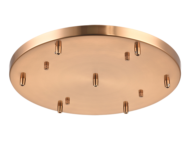 Rosace de plafond ronde Matteo Lighting CP0107AG en laiton doré vieilli