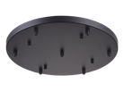 Rosace de plafond ronde multi-usages Matteo Lighting CP0107BK, noire