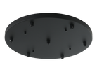 Rosace de plafond ronde multifonction Matteo Lighting CP0107MB, noir mat