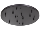 Rosace de plafond ronde multi-usages Matteo Lighting CP0112BK, noire