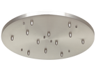 Rosace de plafond ronde Matteo Lighting CP0112BN en nickel brossé
