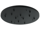 Rosace de plafond ronde multifonction Matteo Lighting CP0112MB, noir mat