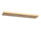 Rosace de plafond linéaire multi-éléments Matteo Lighting CP0203AG en laiton doré vieilli
