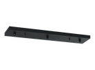 Rosace de plafond linéaire multi-usages Matteo Lighting CP0203MB en noir mat