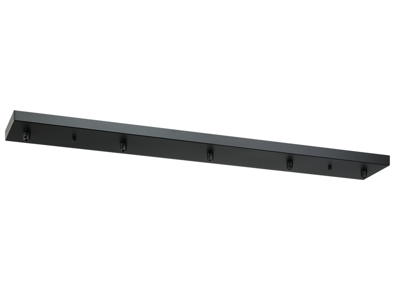 Rosace de plafond linéaire multi-usages Matteo Lighting CP0205BK, noire