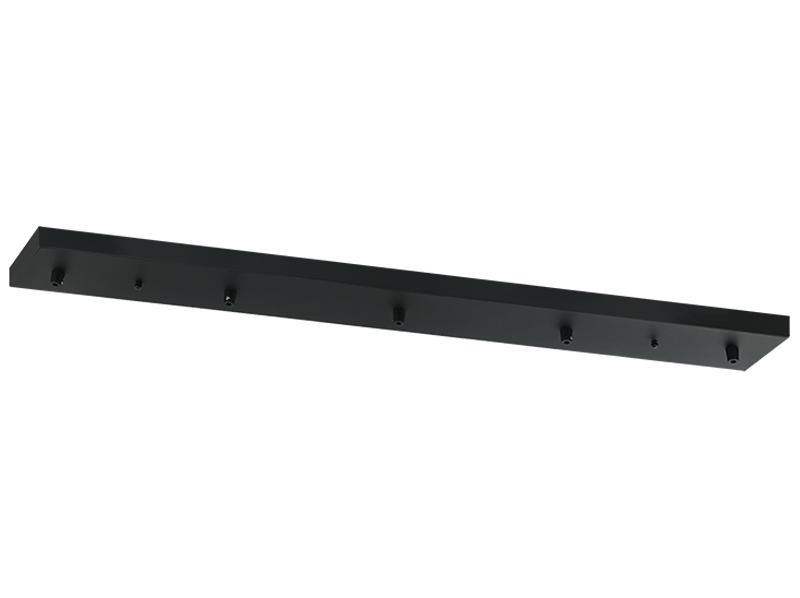 Rosace de plafond linéaire multi-usages Matteo Lighting CP0205MB en noir mat