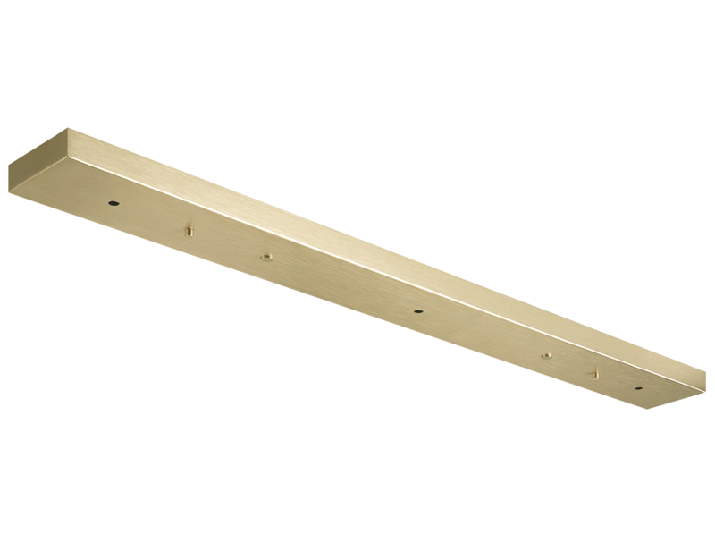 Rosace de plafond linéaire multi-usages basse tension Matteo Lighting CP0225OG en or oxydé