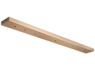 Rosace de plafond linéaire multi-tension basse tension Matteo Lighting CP0225OR en rosace oxydée