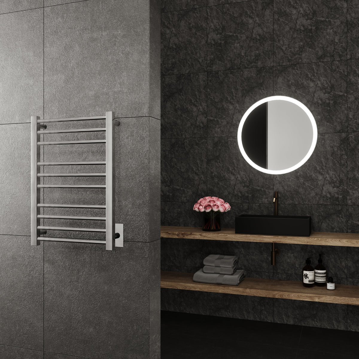 Paris Mirror - CRONCHR10 - Towel Warmer - Cronos - Chrome