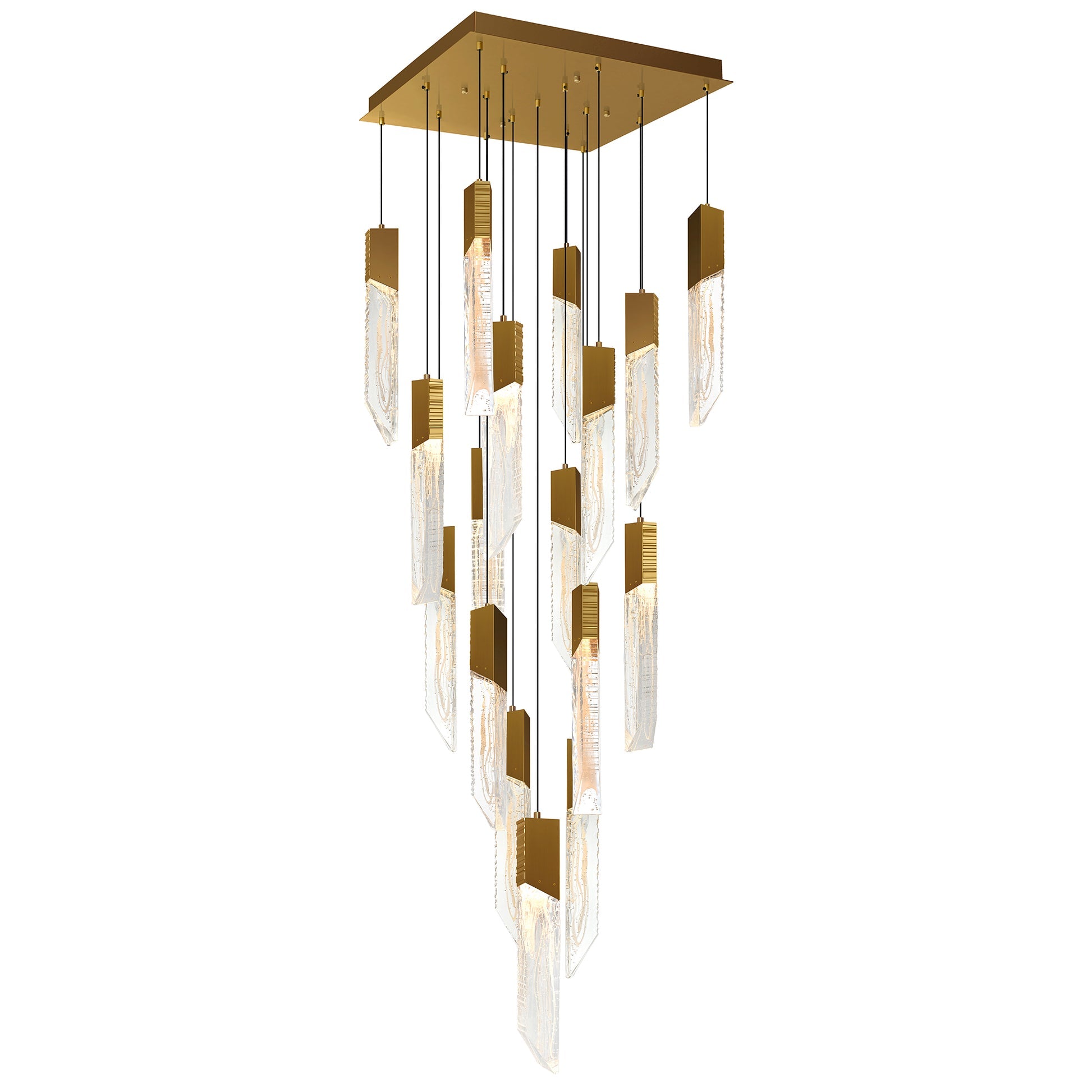 CWI Lighting Canada - 1723P24-17-624 - LED Chandelier - Petra - Brass