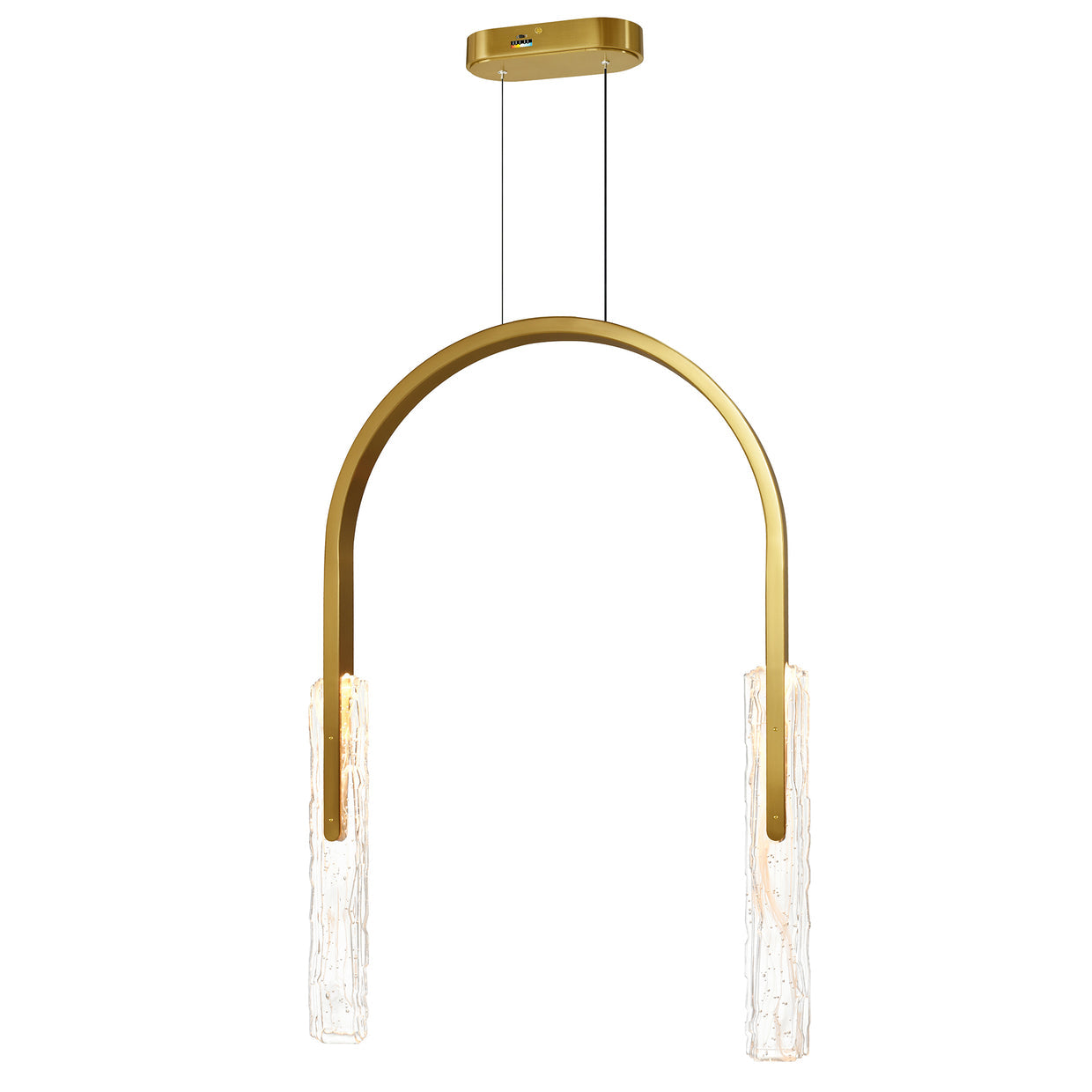 CWI Lighting Canada - 1725P22-2-624 - LED Chandelier - Curva - Brass