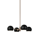 Éclairage Matteo CX31704MBAG Orb à un seul niveau Suspendu en noir mat avec intérieur blanc