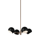 Éclairage Matteo CX31704MBAG Orb à un seul niveau Suspendu en noir mat avec intérieur blanc