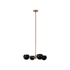 Éclairage Matteo CX31704MBAG Orb à un seul niveau Suspendu en noir mat avec intérieur blanc