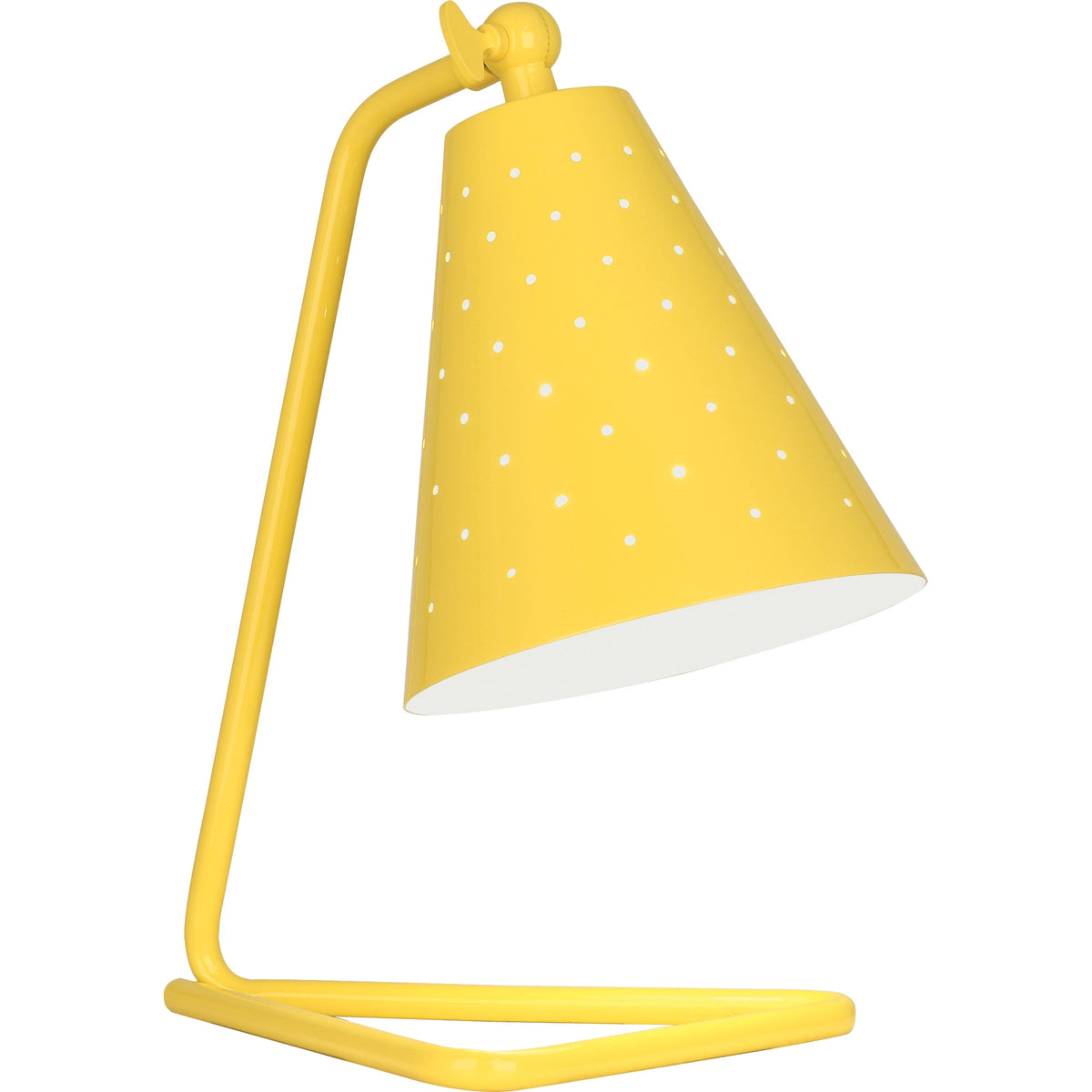 Robert Abbey CY988 Pierce Accent Lamp in Canary Yellow Gloss