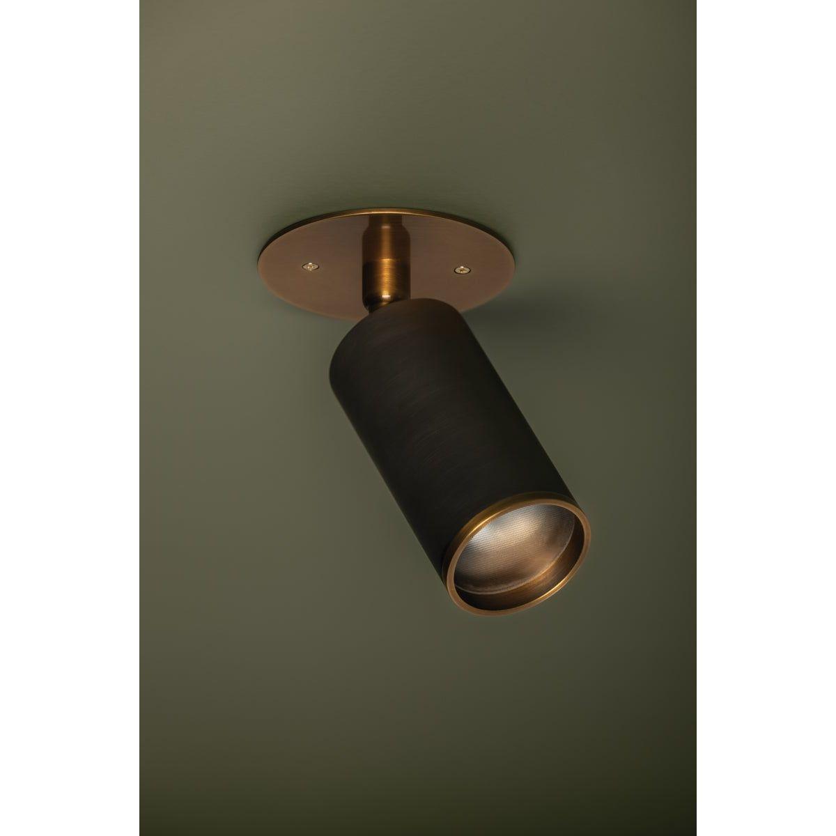 Troy Lighting - Caleb Flush Mount - C1305-PBR/BRZ | Montreal Lighting & Hardware