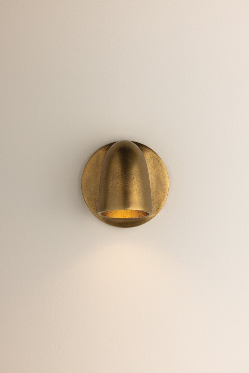 Mitzi H1075101-AGB Canna Wall Sconce in Aged Brass