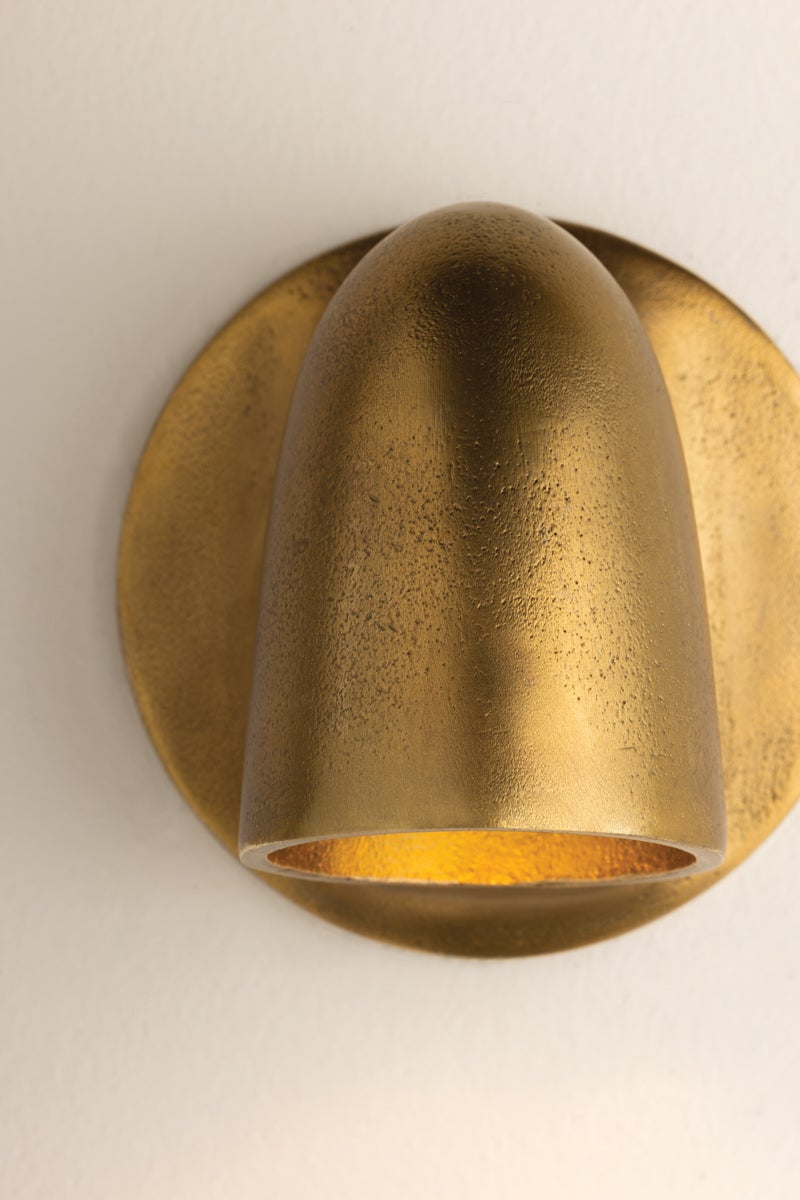 Mitzi H1075101-AGB Canna Wall Sconce in Aged Brass
