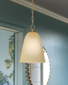 Mitzi H1058701L-AGB Christine Pendant in Aged Brass