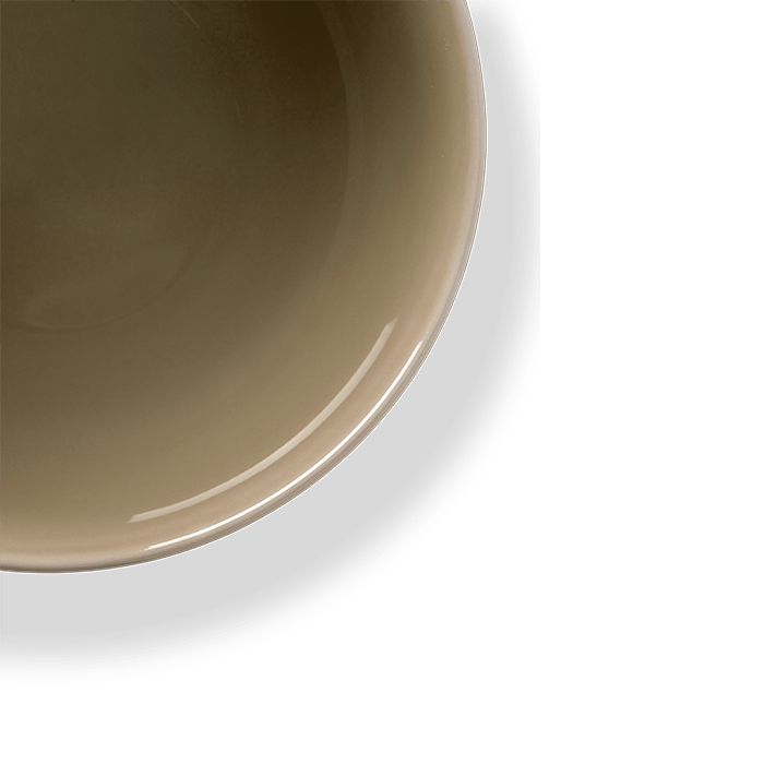 Lyngby Porcelæn 201850 Bol de service Rhombe Earth en argile