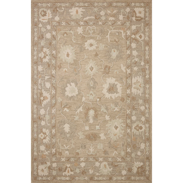 Tapis Dorothea DRT-02 kaki/gris tourterelle